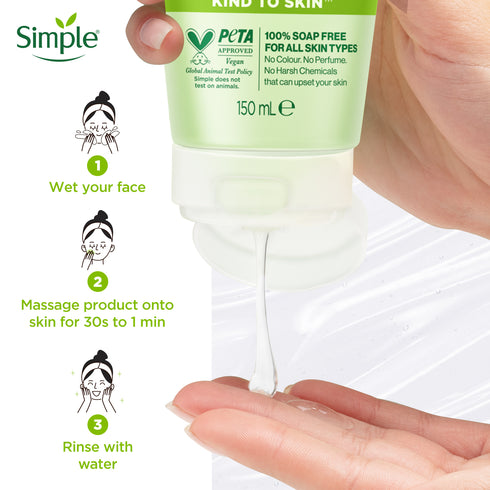 Simple Kind To Skin Refreshing Facial Wash 150ml